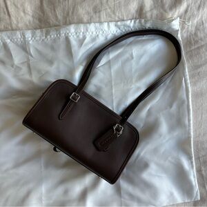 SOLD / Coach Swing Zip in Silver/Maple